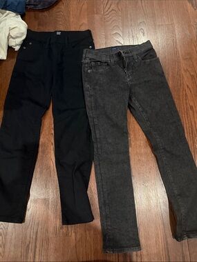 GAP kids Black and Charcoal Skinny Jeans Duo